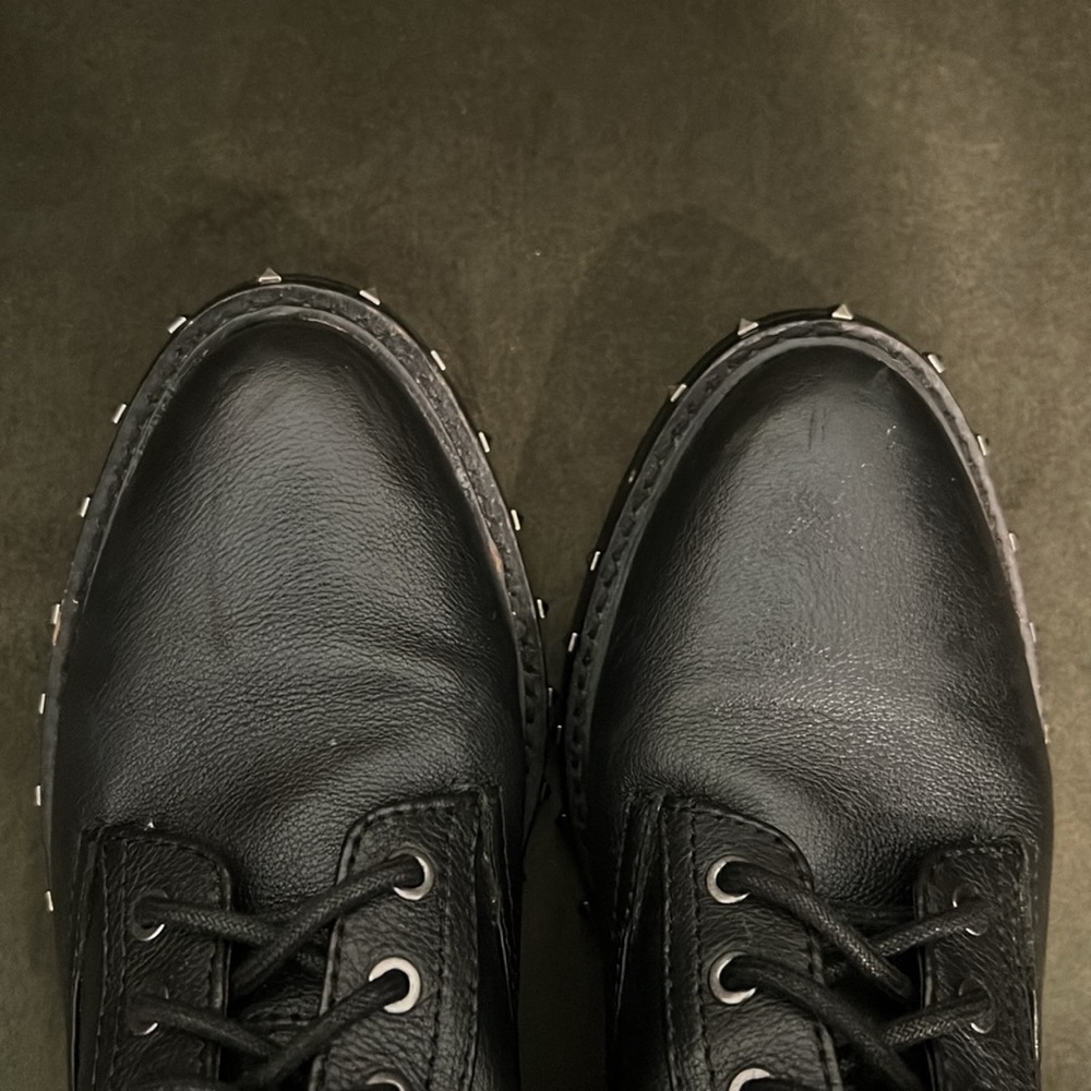 Vince Camuto Talorini Leather Combat Boots - Picture 13 of 13